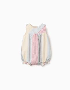 Barboteuse en coton à rayures you&me  - vertbaudet enfant