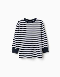 Garçon-T-shirt, polo, sous-pull-T-shirt-T-shirt en coton à manches longues à rayures