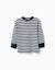 T-shirt en coton à manches longues à rayures Bleu foncé 1 - vertbaudet enfant 
