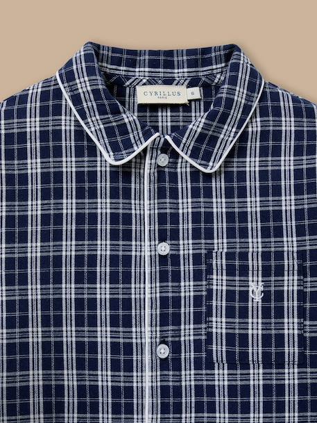 Pyjama grands carreaux garçon Carreaux bleu 2 - vertbaudet enfant 