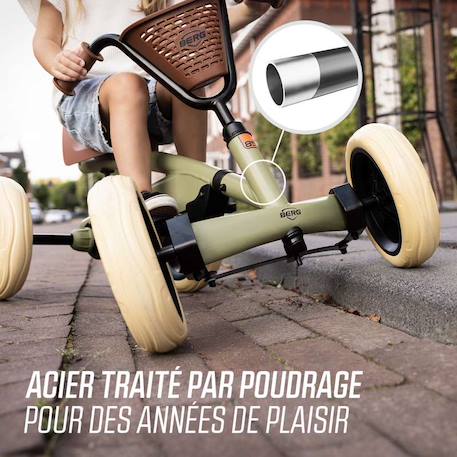 Kart à pédales pour enfants, 2+ ans, buzzy retro vert Green 6 - vertbaudet enfant 