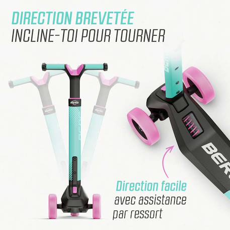 Trottinette pour enfants, 2+ ans, pliable, nexo menthe Blue+Lime+Mint+Red 17 - vertbaudet enfant 