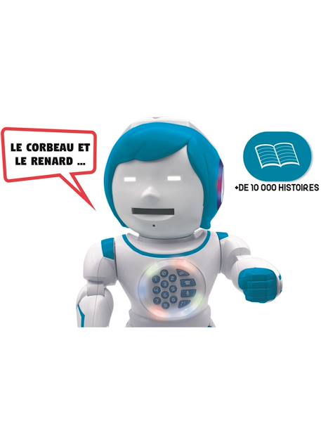 Powerman kid mon robot ludo-educatif bilingue (français/anglais) avec télécommande, programmable, dance, musique Blanc 5 - vertbaudet enfant 