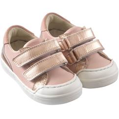 Chaussures-Chaussures fille 23-38-Baskets, tennis-Baskets cuir enfant happy