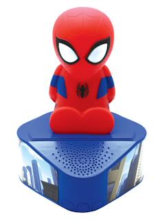 Jouet-Multimédia-casques audio - écouteurs-Enceinte bluetooth avec figurine lumineuse de spiderman