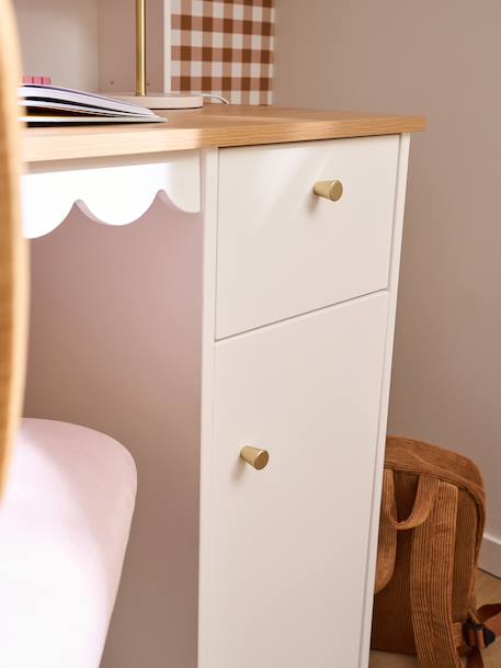Bureau enfant rangement feston blanc 2 - vertbaudet enfant 