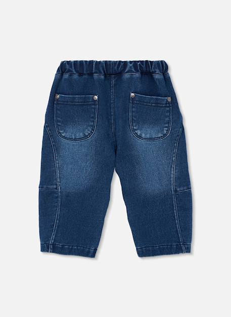 Pantalon garçon denim avec cordon Bleu 3 - vertbaudet enfant 