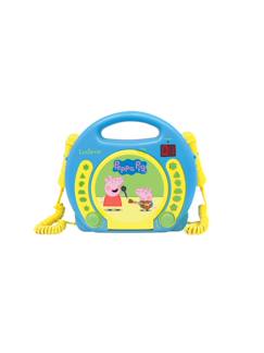 Jouet-Lecteur cd portable avec 2 microphones peppa pig