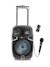 Systeme karaoke Bluetooth avec roulettes, lumières et micro Noir 1 - vertbaudet enfant 