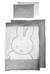 Parure de lit bébé et enfant en coton 2 pièces réversibles miffy Gris / blanc - miffy® 1 - vertbaudet enfant 