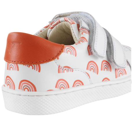 Baskets cuir enfant happy Blanc 2 - vertbaudet enfant 