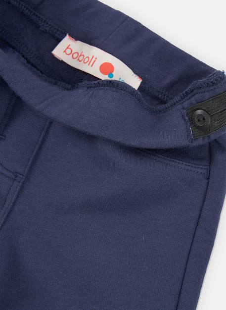Pantalon fille en molleton Bleu 3 - vertbaudet enfant 