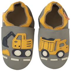 Chaussures-Chaussures fille 23-38-Chaussons-Chaussons bébé cuir souple bartholomé le chantier