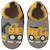 Chaussons bébé cuir souple bartholomé le chantier Gris 1 - vertbaudet enfant 