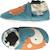 Chaussons bébé cuir souple sacha le hérisson Bleu 2 - vertbaudet enfant 