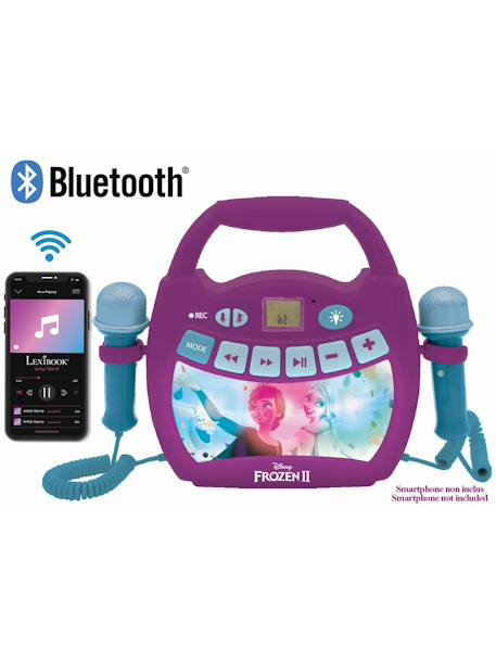 Enceinte bluetooth la reine des neiges avec micros Violet 4 - vertbaudet enfant 