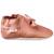 Chaussons bébé cuir souple uni nœuds Rose 2 - vertbaudet enfant 