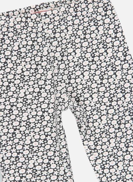 Legging maille imprimé fleurs Blanc 3 - vertbaudet enfant 
