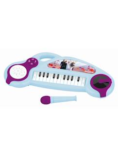 Jouet-Activités artistiques et musicales-Piano électronique la reine des neiges avec effets lumineux et microphone