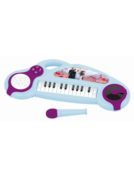 Piano électronique la reine des neiges avec effets lumineux et microphone Bleu 1 - vertbaudet enfant 