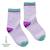 Chaussettes sans couture unies paillettes Vert+Violet 4 - vertbaudet enfant 