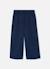 Pantalon fille à rayures en maille Bleu 2 - vertbaudet enfant 