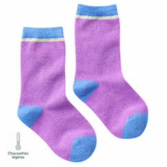 Chaussettes sans couture unies paillettes  - vertbaudet enfant