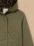 Parka courte doublée léopard - collection junior Vert olive 2 - vertbaudet enfant 