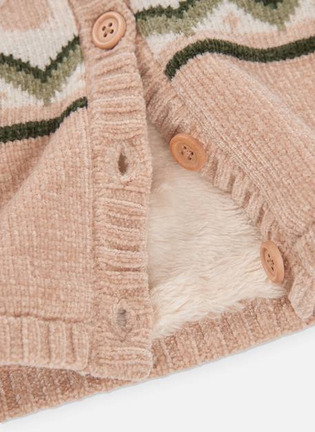 Veste bébé garçon maille imprimé zigzag Blanc 4 - vertbaudet enfant 