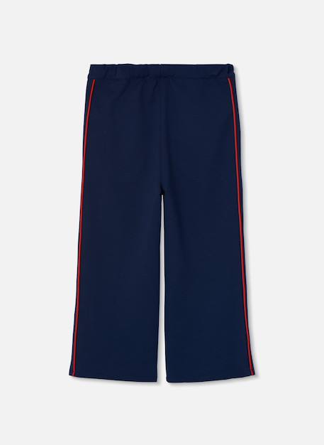 Pantalon fille avec bande latérale Bleu 3 - vertbaudet enfant 