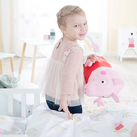 Parure de lit bébé et enfant en coton 2 pièces peppa pig Rose - peppa pig 5 - vertbaudet enfant 