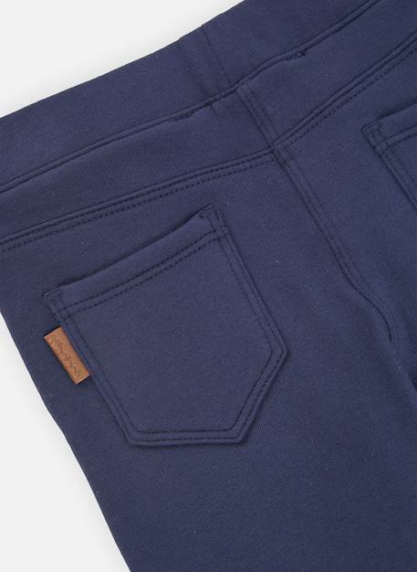Pantalon fille en molleton Bleu 4 - vertbaudet enfant 
