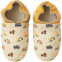 Chaussures-Chaussures fille 23-38-Chaussons-Chaussons bébé cuir souple milo les travaux