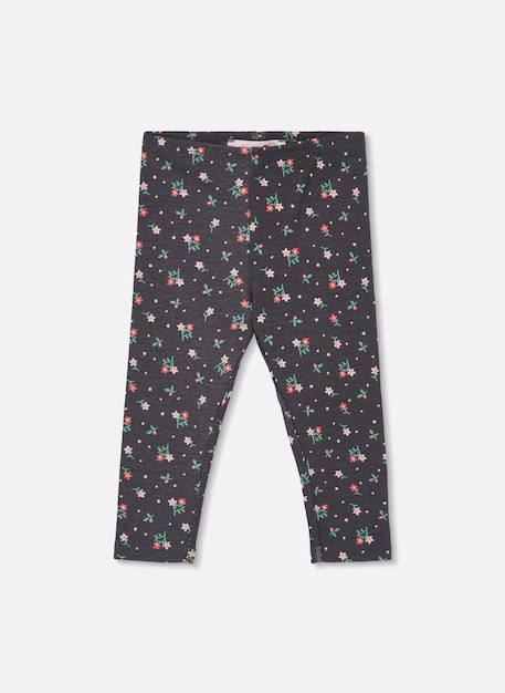 Fille-Pantalon-Legging imprimé fleurs