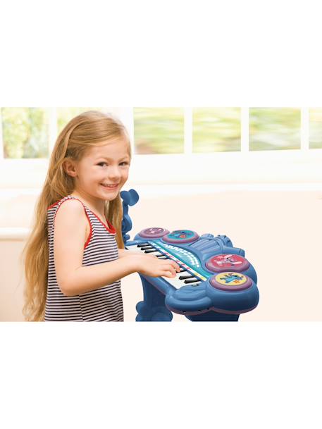 Piano électronique stitch avec siege et microphone Bleu 5 - vertbaudet enfant 