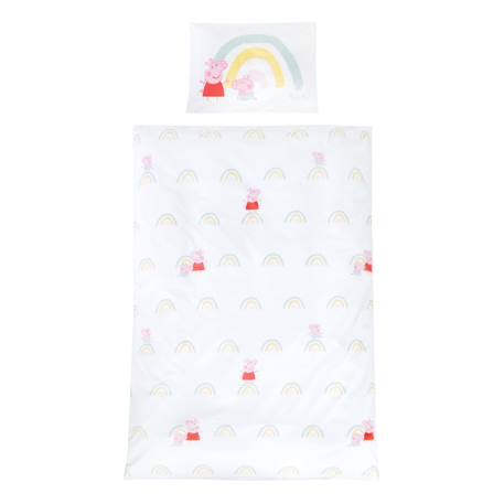 Parure de lit bébé et enfant en coton 2 pièces peppa pig Rose - peppa pig 1 - vertbaudet enfant 