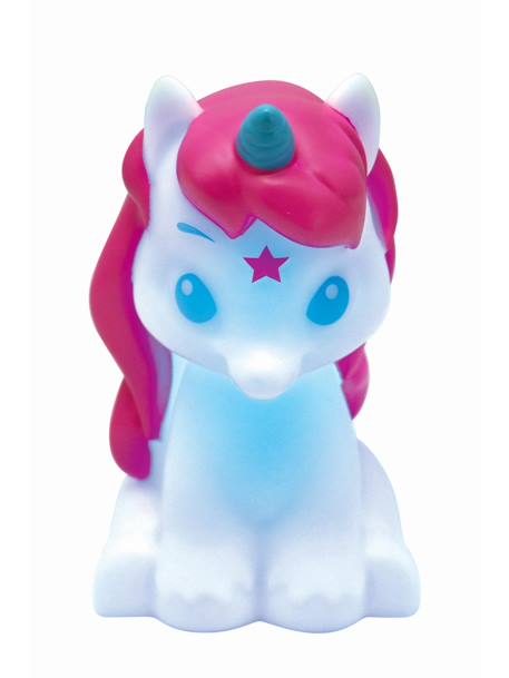 Veilleuse licorne en 3d avec variation de couleurs Blanc 1 - vertbaudet enfant 