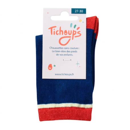 Chaussettes sans couture unies Bleu 3 - vertbaudet enfant 