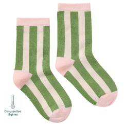 Chaussettes sans couture rayées  - vertbaudet enfant