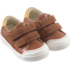 Chaussures-Chaussures fille 23-38-Baskets, tennis-Baskets cuir enfant happy