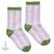 Chaussettes sans couture rayées Vert+Violet 4 - vertbaudet enfant 
