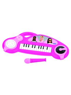 Jouet-Piano électronique barbie avec effets lumineux et microphone