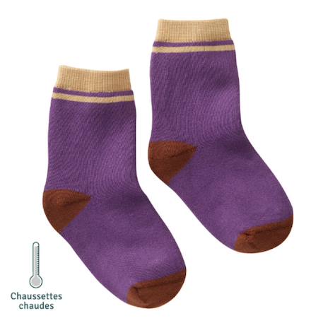 Fille-Sous-vêtement-Chaussettes sans couture unies