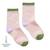 Chaussettes sans couture unies paillettes Rose 1 - vertbaudet enfant 