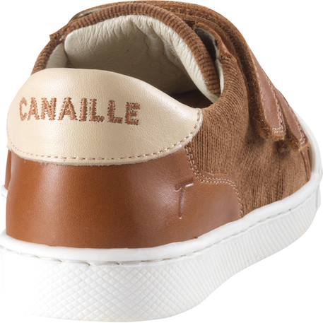 Baskets cuir enfant happy Marron 2 - vertbaudet enfant 