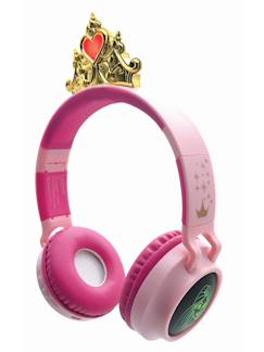 Jouet-Casque lumineux pliable bluetooth et filaire princesses disney avec limitation du volume