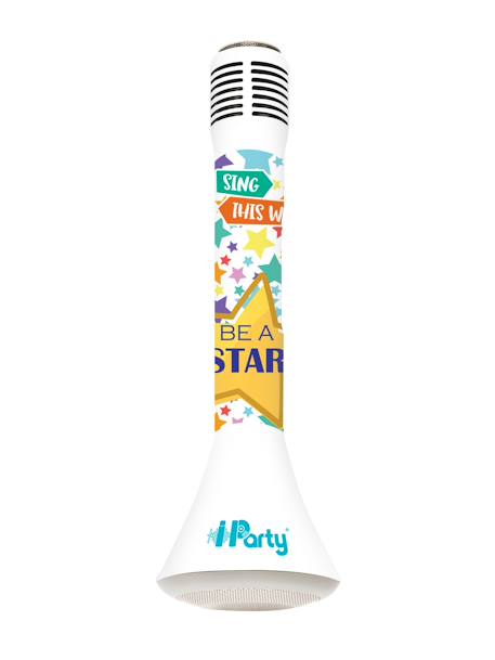 Micro karaoké sans fil avec enceinte bluetooth iparty Blanc 1 - vertbaudet enfant 