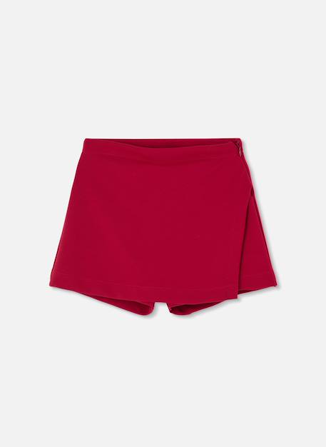 Jupe-culotte fille en maille Grenat 1 - vertbaudet enfant 