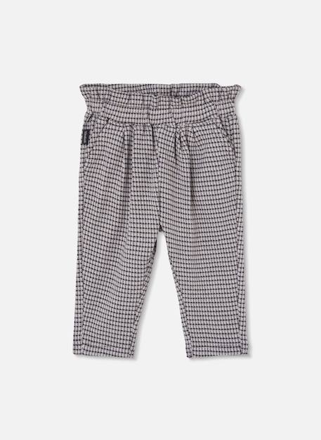 Fille-Pantalon-Pantalon maille carreaux fille