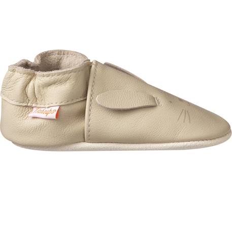 Chaussons cuir souple marcelin le lapin Beige 2 - vertbaudet enfant 